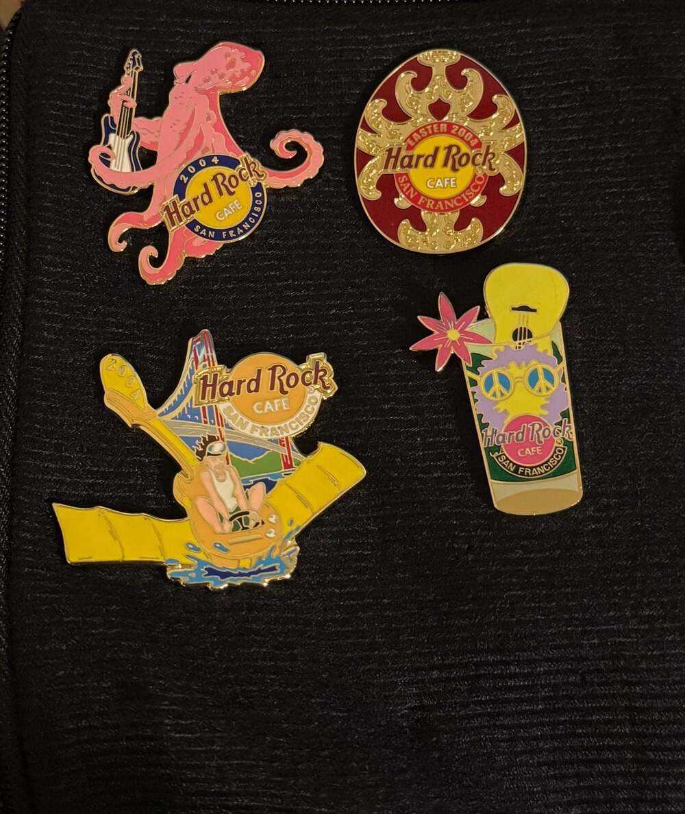 Hard Rock Cafe San Francisco Collector Pins - Lot of 4